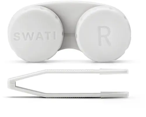 SWATI Cosmetics Lens Case & Tweezers