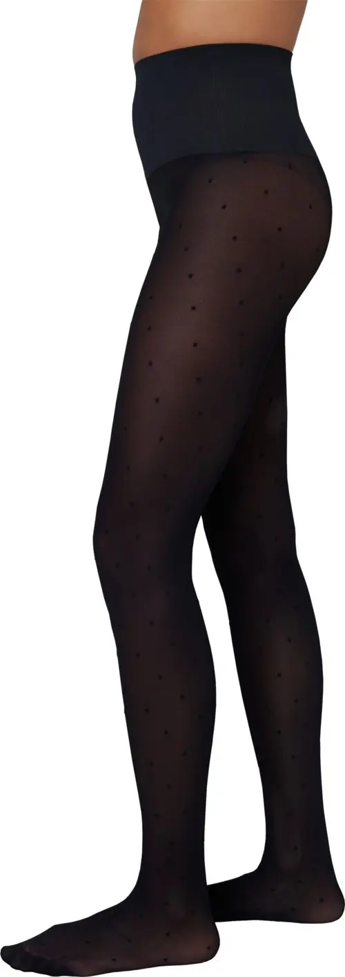 Swedish Stockings Doris Dot Tights  Black  L