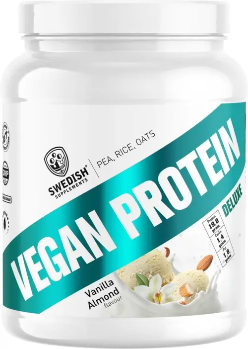 Swedish Supplements Vegan Protein Deluxe Vanilla Almond 750 g