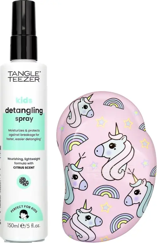 Tangle Teezer For Kids Bundle Detangling Spray 150 ml & Detangler Mini Unicorn Magic