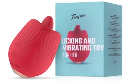 Teazers Licking & Vibrating Rose Vibrator