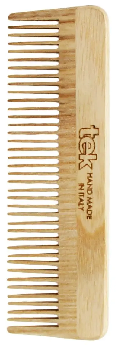 Tek Small Wooden Beard Comb With Fine Teeth