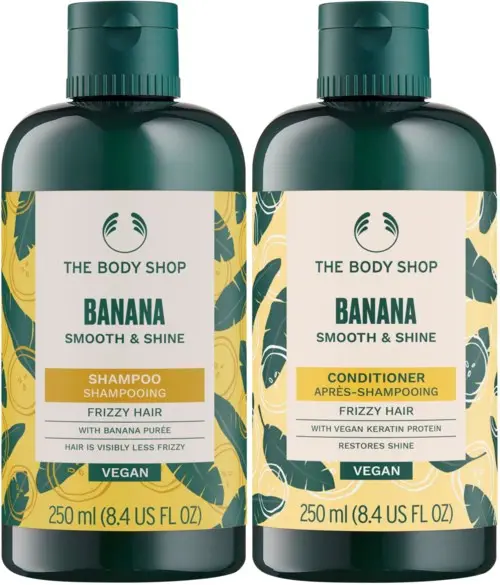 The Body Shop Banana Bundle Smooth & Shine Shampoo 250 ml & Conditioner 250 ml