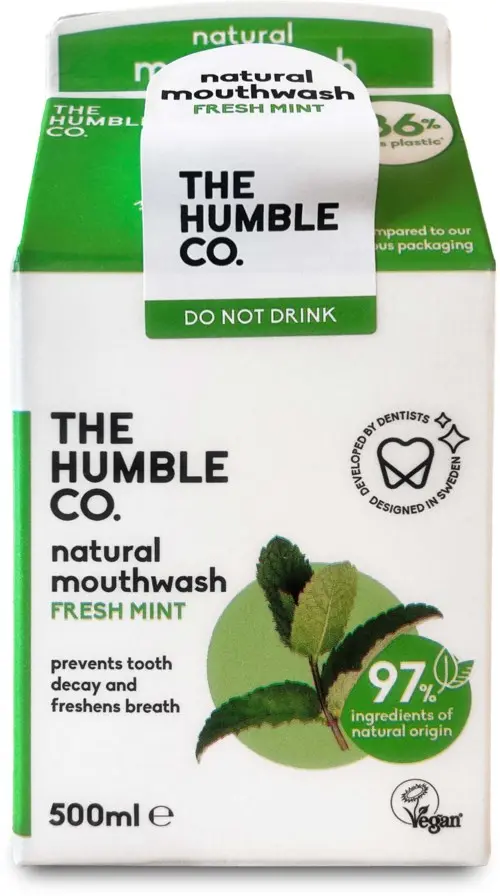The Humble Co. Anticavity Mouthwash Fresh Mint 500 ml