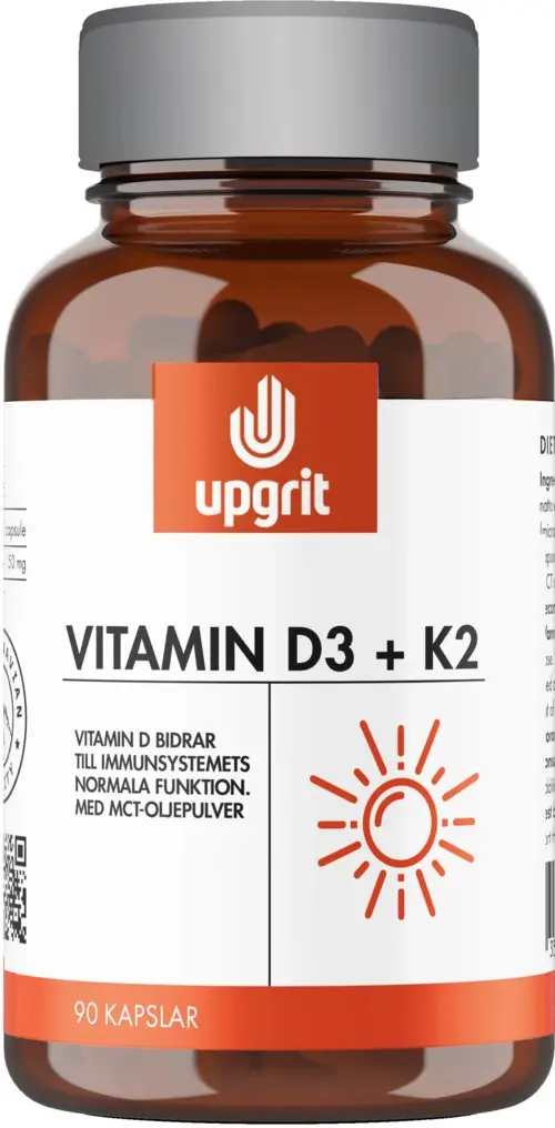 Upgrit Vitamin D3 + K2 90 stk