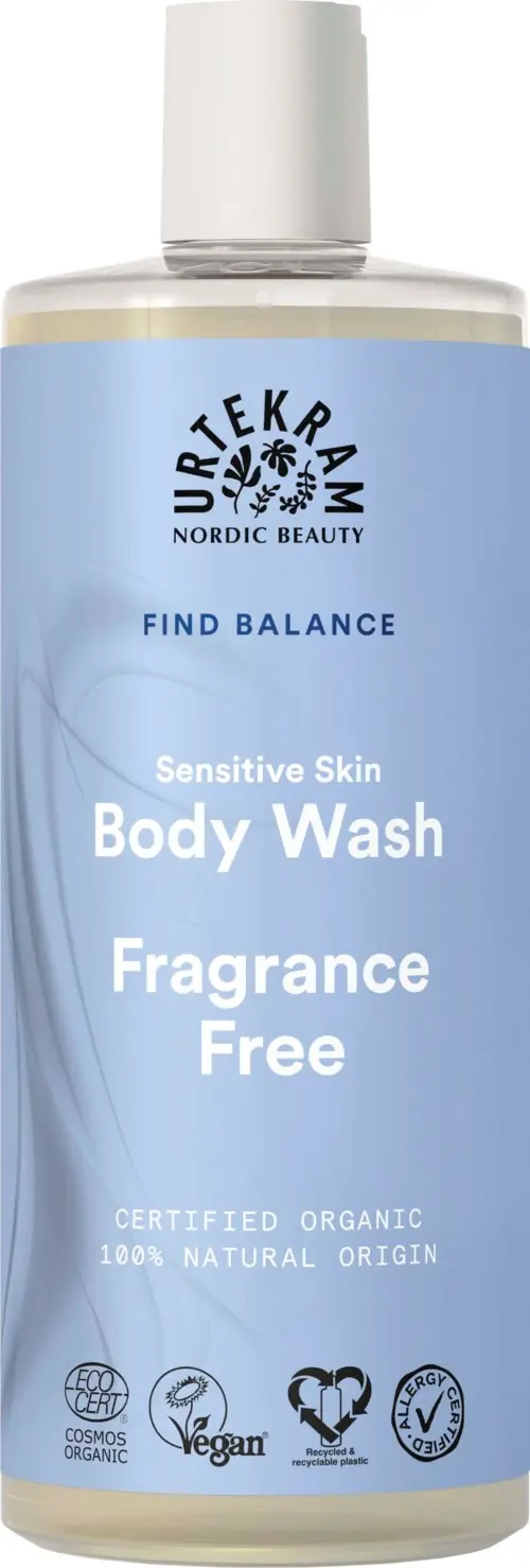 Urtekram Fragrance Free Body Wash 500 ml