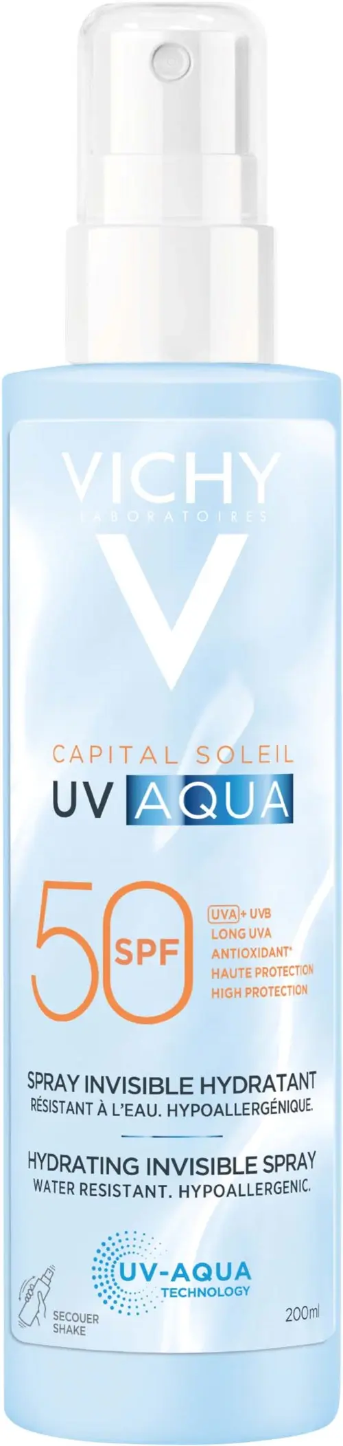 VICHY Seasonal Body Capital Soleil Uv-aqua Hydrating Invisible Spray SPF50 200 ml