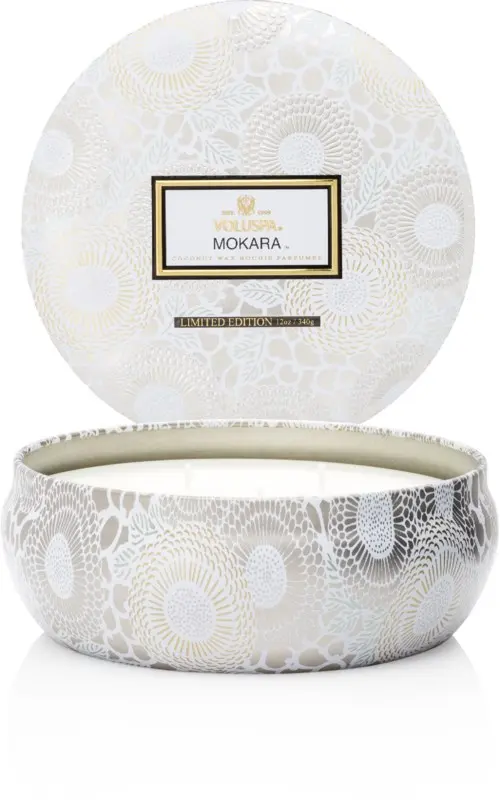 Voluspa Mokara 3-wick Candle Decorative Tin