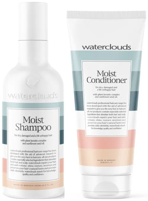 Waterclouds Moist Shampoo 250 ml & Conditioner 200 ml