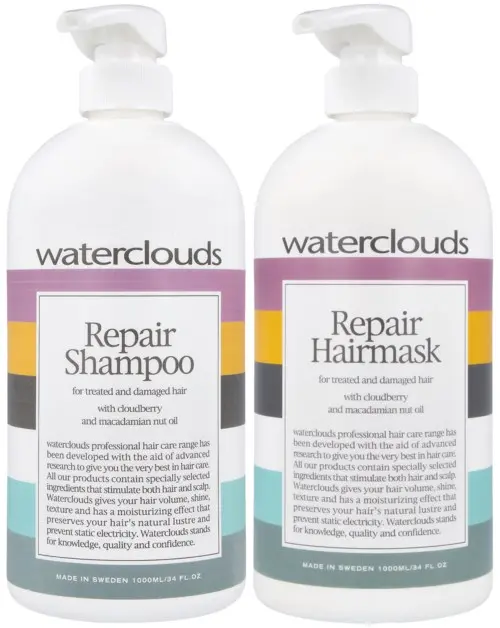 Waterclouds Repair Shampoo 1000 ml & Hairmask 1000 ml