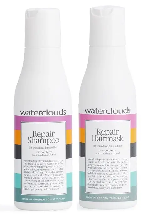 Waterclouds Repair Shampoo 70 ml & Hairmask 70 ml
