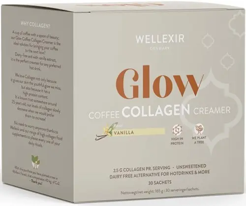 Wellexir Glow Coffee Collagen Creamer Vanilla 30x5,5g