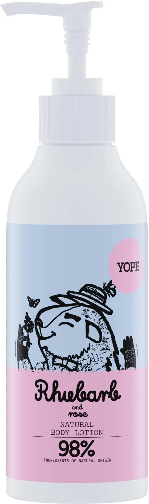 YOPE Botanical Body Lotion Rhubarb and Rose 300ml