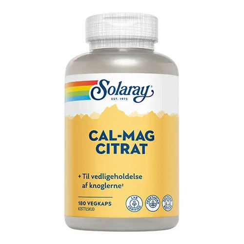 Kjøp Solaray Calcium Magnesium Citrat 180 Kapsler - Mecindo