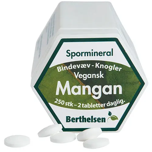 Kjøp Berthelsen Mangan 250 Tabletter - Mecindo