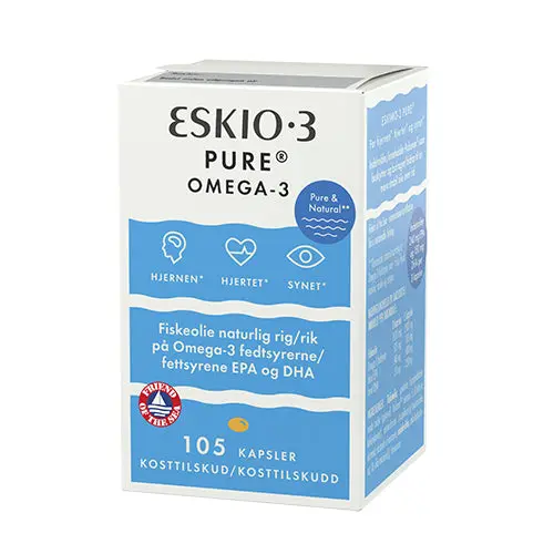 Kjøp Eskio-3 Fiskeolje 105 Kapsler - Mecindo