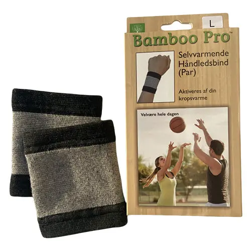 Bamboo Pro Håndleddsbind Selvvarmende | Str. L