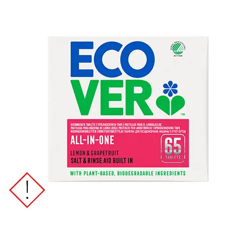 Ecover All In One Oppvaske tabletter | 65 tabletter