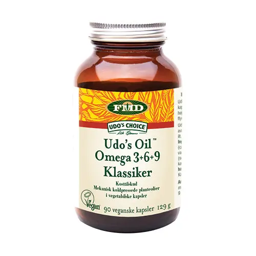 Kjøp Udos Choice Oil Blend Omega 3-6-9 90 Kapsler - Mecindo