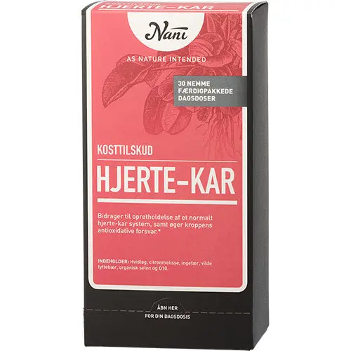 Kjøp Nani Hjerte-kar Kurpakke 30 Poser - Fri frakt - Mecindo