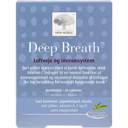 New Nordic Deep Breath | 60 tabletter