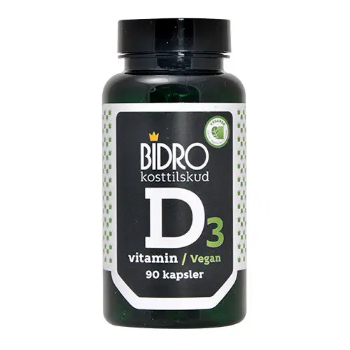 Kjøp Bidro D3-Vitamin Vegan 90 Kapsler - Mecindo