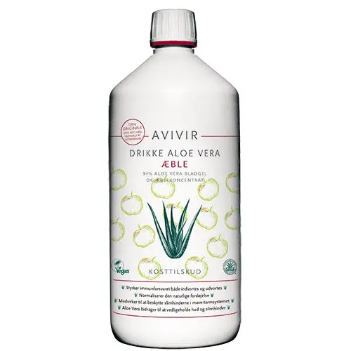 Kjøp Avivir Aloe Vera Drikk med Eple 1 Liter - Mecindo