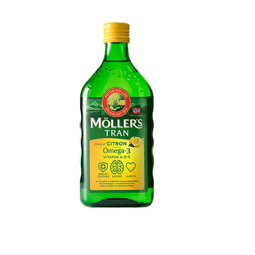 Kjøp Møllers Tran Fiskeolje m. Sitrus Omega 3 500 ml - Mecindo