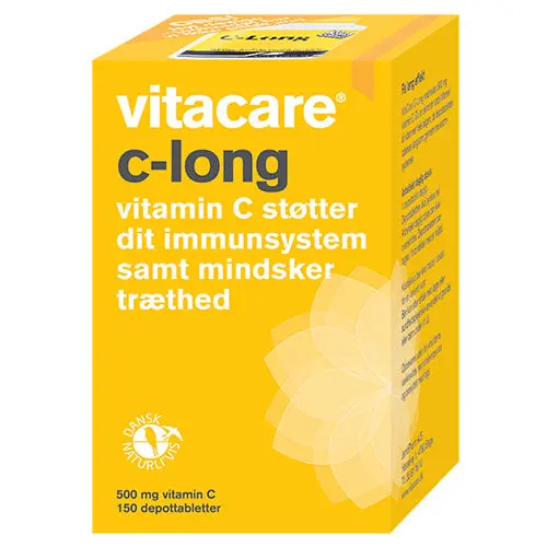 Kjøp VitaCare C-Long 500 mg 150 Tabletter - Mecindo