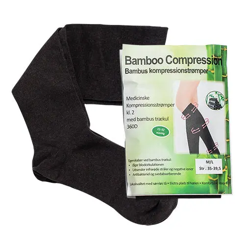 Kjøp Bamboo Pro Kompresjonsstrømper Klasse 2 1 Pakke - Mecindo