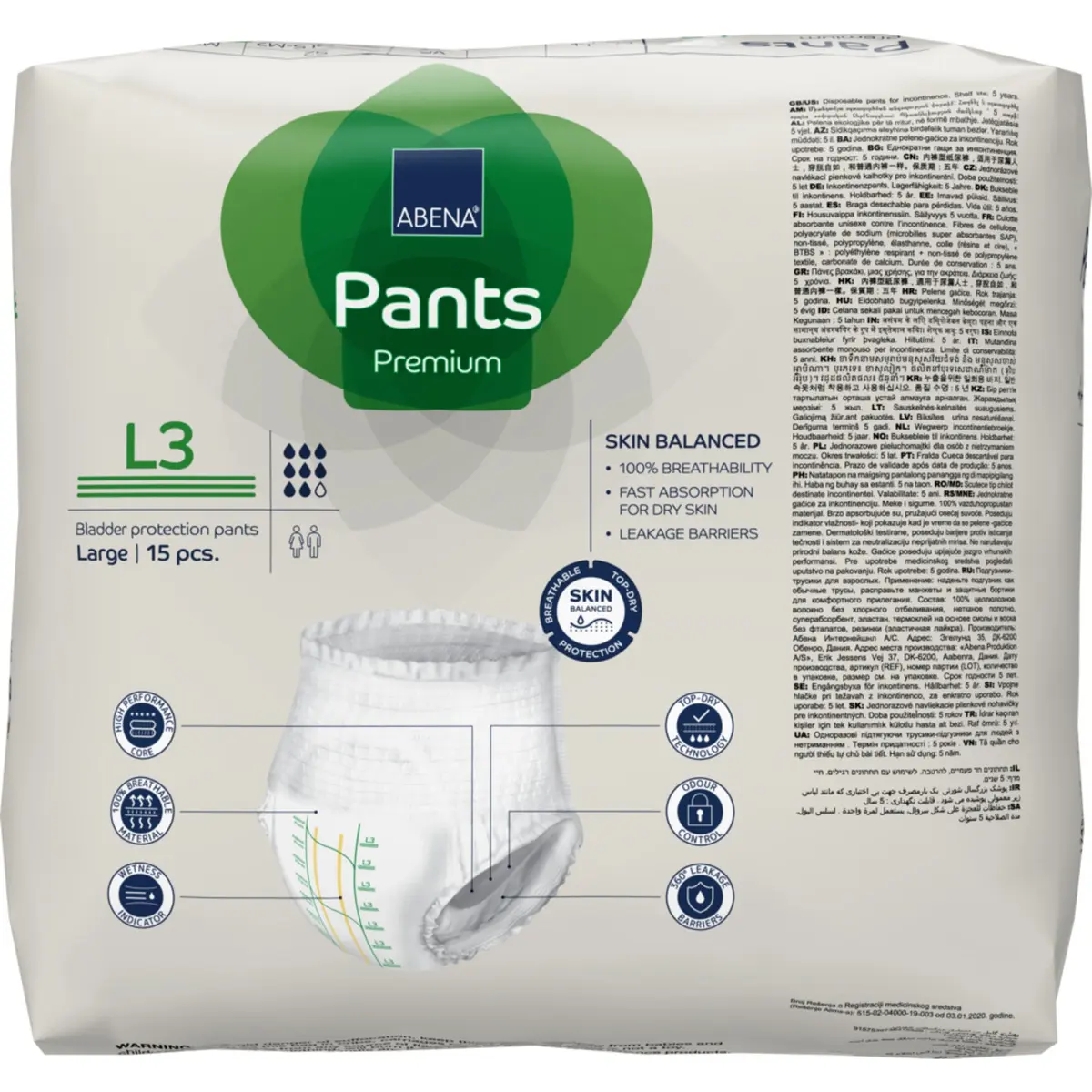 Kjøp ABENA Pants Bukser L3 Inkontinens, Premium 15 Stk - Mecindo