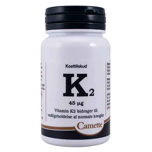 Camette K2-vitamin 45 mcg. | 180 tabletter