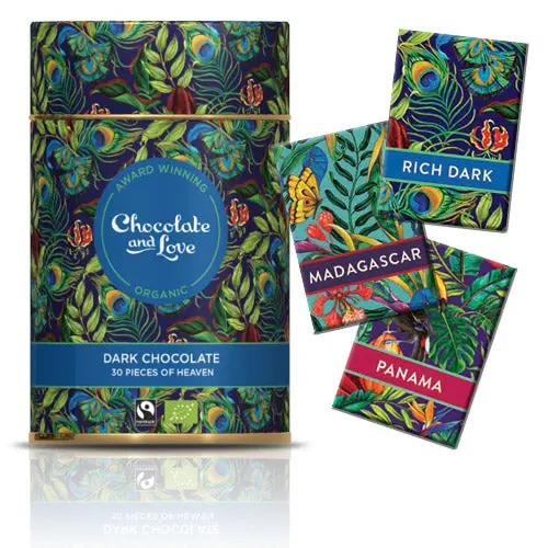Kjøp Gaveeske Sjokolade Rich Dark Øko fra Chocolate and Love 165 g - Mecindo