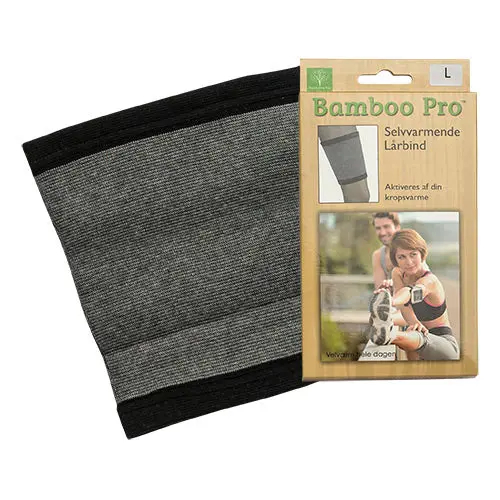 Bamboo Pro Lårbind Selvvarmende | Str. L