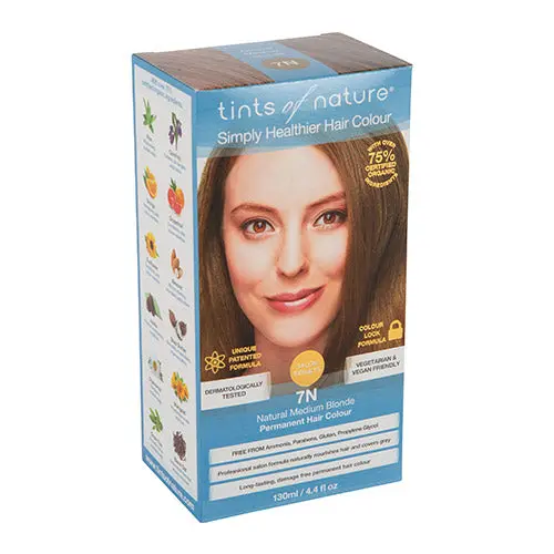 Kjøp Tints of nature Hårfarge 7n Blond 130 ml - Mecindo