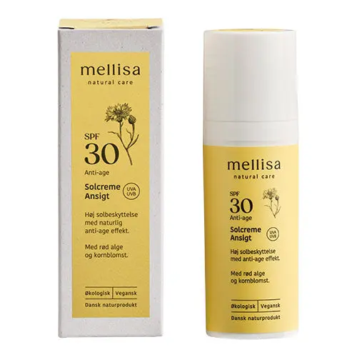 Kjøp Mellisa Solkrem ansikt SPF 30 50 ml - Mecindo