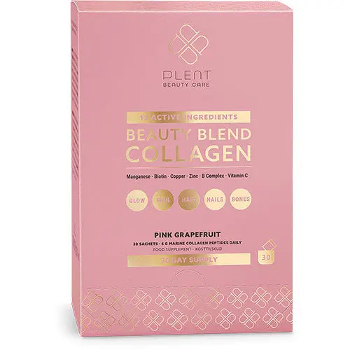 Kjøp Plent Beauty Blend Collagen - Rosa Grapefrukt 30 x 5 gr 1 Pakker