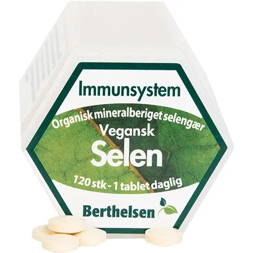 Kjøp Berthelsen Selen 100 mcg 120 Tabletter - Mecindo