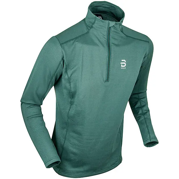 DÆHLIE Half Zip Grid Dark Forest Herre | Sport1.no