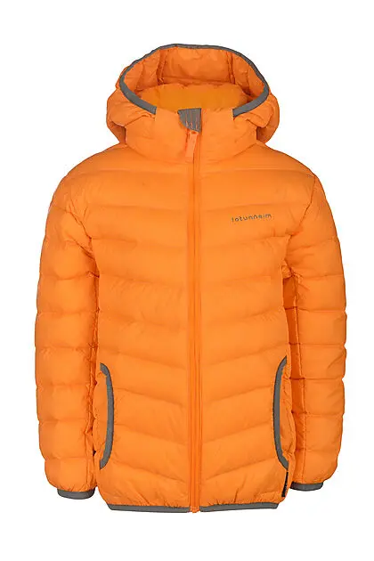 JOTUNHEIM Blåhø dunjakke Mini Bright Marigold Barn | Sport1.no