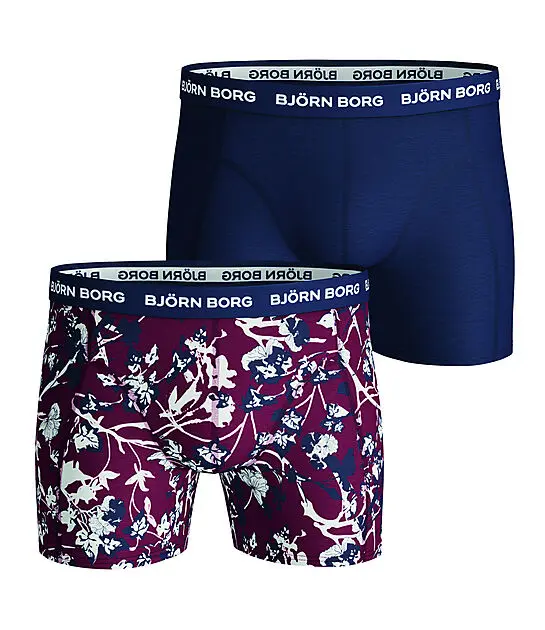 BJØRN BORG 2 pk Shorts Essential Sammy 40501/BEET RED Herre