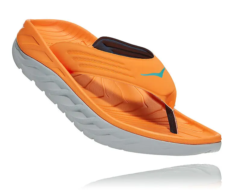 HOKA M ORA RECOVERY FLIP BOLR/BLAZING ORANGE / LUNAR ROCK Herre