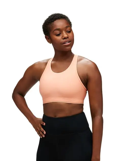 HOKA W HUPANA SPORTS BRA PAPAYA Dame