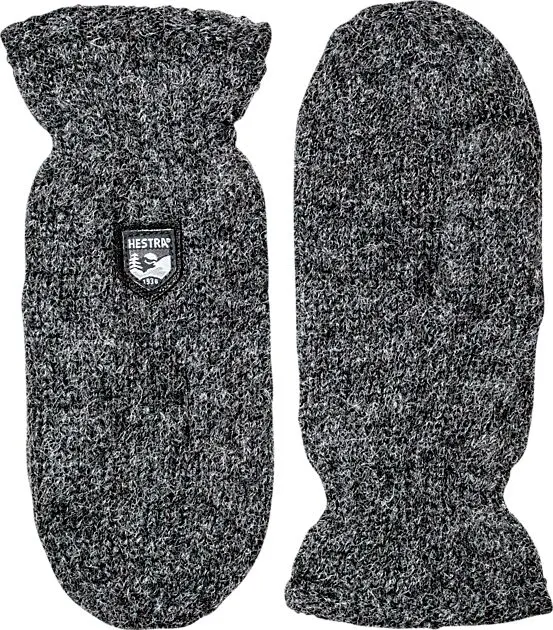 HESTRA Basic Wool Mitt Charcoal Unisex | Sport1.no
