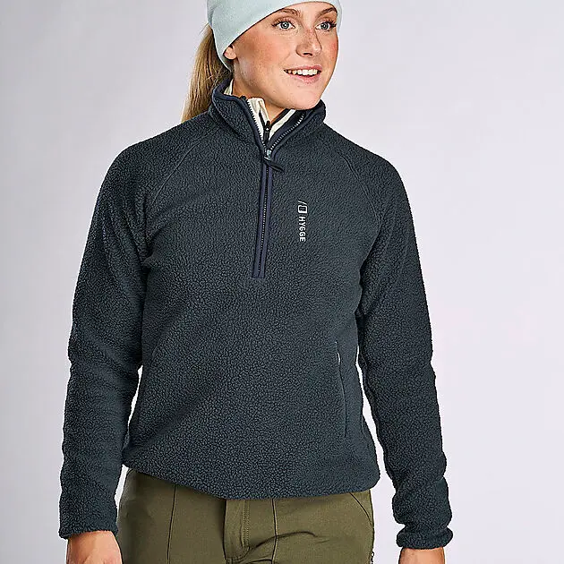 HOUSE OF HYGGE Women's Pile Fleece Pullover 04-Mørkeblå Dame | Sport1.no