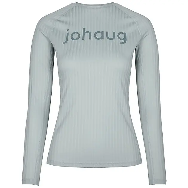 JOHAUG Rib Tech Long Sleeve Grey Dame | Sport1.no