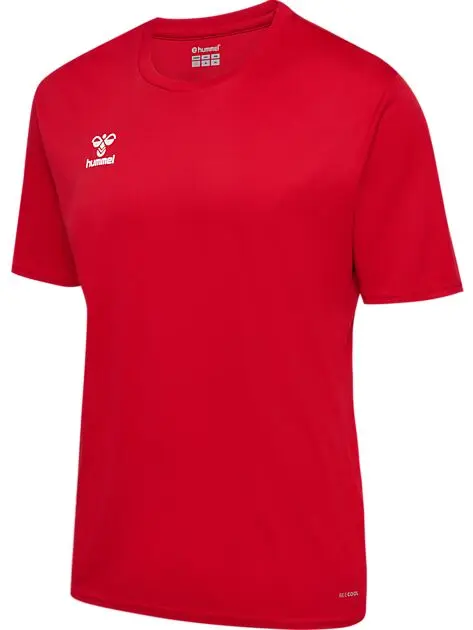 HUMMEL hmlESSENTIAL JERSEY S/S TRUE RED Unisex