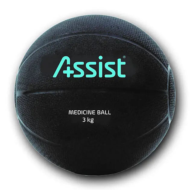 ASSIST MEDISINBALL 3 KG SORT PVC SORT Alle | Sport1.no