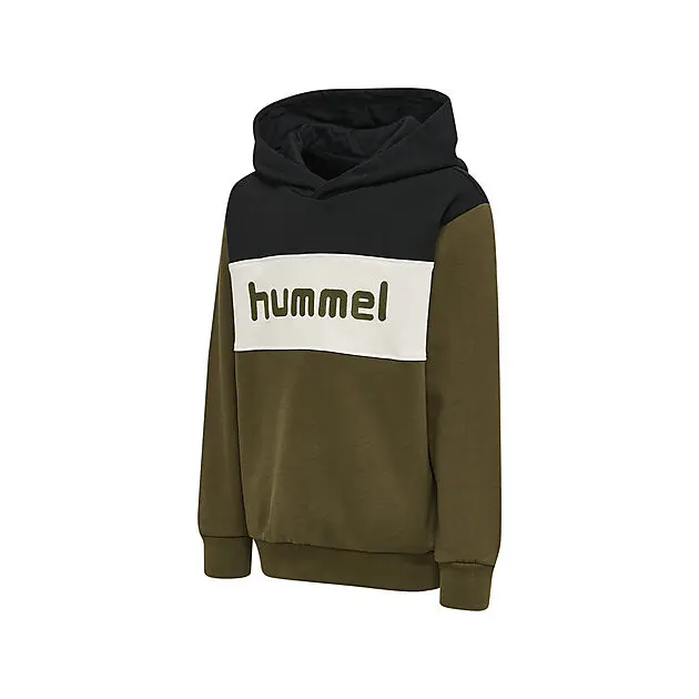 HUMMEL hmlMORTEN HOODIE DARK OLIVE Barn | Sport1.no