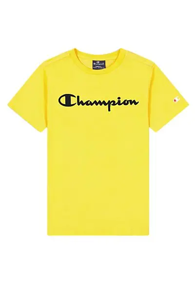 CHAMPION Crewneck T-Shirt Boys Aspen Gold Junior | Sport1.no